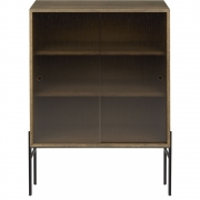 Northern - Hifive Glas Schrank 75 Hoch / Eiche geräuchert