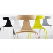 Plank - REMO Wood Stuhl mit Metallgestell