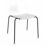 Arper - Catifa 46 0251 Stuhl einfarbig Weiß | Schwarz