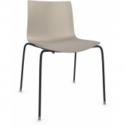 Arper - Catifa 46 0251 Stuhl einfarbig Taubengrau | Schwarz