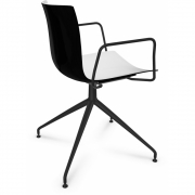 Arper - Catifa 46 0368 Armlehnstuhl Sternfuß zweifarbig 