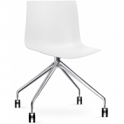 Arper - Catifa 46 0369 / 0386 Stuhl mit Rollen fest einfarbig 