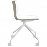 Arper - Catifa 46 0369 Stuhl mit Rollen fest zweifarbig 