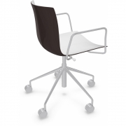 Arper - Catifa 46 0380 Drehstuhl mit Armlehnen zweifarbig 