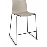 Arper - Catifa 46 0474 Barhocker einfarbig H 64cm Taubengrau | Schwarz