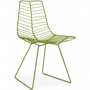 Arper - Leaf 1802 Kufenstuhl Grün