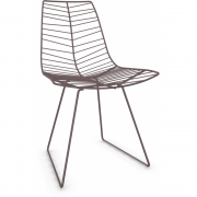 Arper - Leaf 1802 Kufenstuhl Mokka