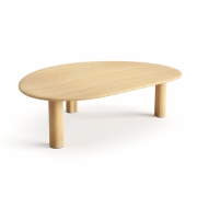 Arper - Ghia Couchtisch Gestell 3-beinig 105x74 cm 