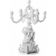 Seletti - Giant Burlesque Kerzenhalter Schädel | Weiß