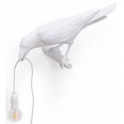 Seletti - Bird Looking Wandleuchte White | Looking Left Outdoor