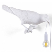 Seletti - Bird Looking Wandleuchte White | Looking Right Outdoor