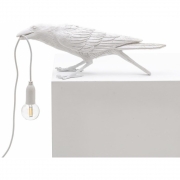 Seletti - Bird Playing Tischleuchte White | Playing OUTDOOR