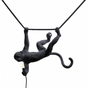 Seletti - The Monkey Lampe Swing schwarz