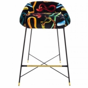 Seletti - TP Snakes Barhocker gepolstert 