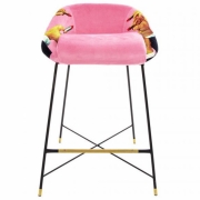 Seletti - TP Lipsticks Pink Barhocker gepolstert 