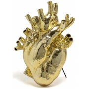 Seletti - Love In Bloom Giant Heart Vase Gold
