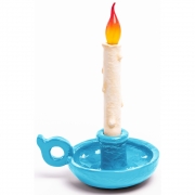 Seletti - Grimm LED Tischleuchte Hellblau