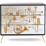 Seletti - Kommode mit drei Schubladen Trumpets