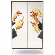 Seletti - Kleiderschrank mit Spiegeltüren Lipsticks