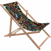 Seletti - Klappbarer Liegestuhl Snakes