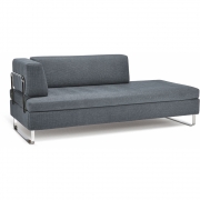 Swiss Plus - Doppio Doppelbett Kufenfüße Chrom 