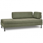 Swiss Plus - Doppio Doppelbett Säulenfüße matt schwarz Verde (Miyaki 20)