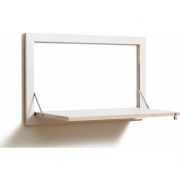 Ambivalenz - Fläpps Sekretär/in 80x50 cm Weiß