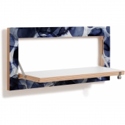 Ambivalenz - Fläpps Regal 60x27 cm Bubbles Indigo – Pattern Studio