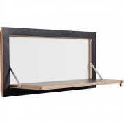 Ambivalenz - Fläpps Regal 80x40 cm einteilig Schwarz