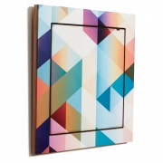 Ambivalenz - Fläpps Regal 40x40 cm Criss Cross Rot – Anastasia Euchermann