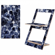 Ambivalenz - Fläpps Klappstuhl 75 cm Bubbles Indigo – Pattern Studio