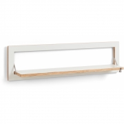 Ambivalenz - Fläpps Regal 100x27 cm Weiß