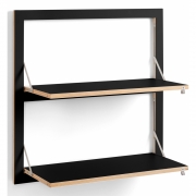 Ambivalenz - Fläpps Regal 80x80-2 cm, 2 Flächen Schwarz