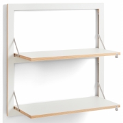 Ambivalenz - Fläpps Regal 80x80-2 cm, 2 Flächen Weiß
