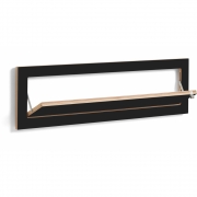 Ambivalenz - Fläpps Schuhregal 100x27 cm Schwarz