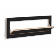 Ambivalenz - Fläpps Schuhregal 60x27 cm Schwarz