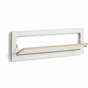 Ambivalenz - Fläpps Schuhregal 80x27 cm Weiß