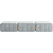 Ambivalenz - Curt Sofa Set 3 Hellblau (Barcelona River V3347/33)