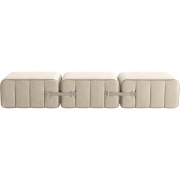 Ambivalenz - Curt Sofa Set 3 Grau/Beige (Jet 9110)