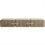 Ambivalenz - Curt Sofa Set 3 Grau / Braun (Barcelona Vole V3347/15)
