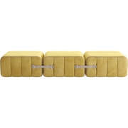 Ambivalenz - Curt Sofa Set 3 Gelb (Barcelona Cornhusk V3347/50)