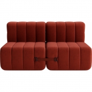 Ambivalenz - Curt Sofa Set 4 Rot (Dama 0058)