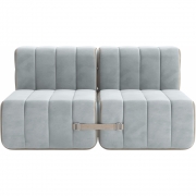 Ambivalenz - Curt Sofa Set 4 Hellblau (Barcelona River V3347/33)