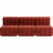 Ambivalenz - Curt Sofa Set 6 Rot (Dama 0058)