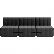 Ambivalenz - Curt Sofa Set 6 Dunkelgrau (Dama 0004)
