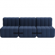 Ambivalenz - Curt Sofa Set 6 Dunkelblau (Jet 6098)