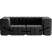Ambivalenz - Curt Sofa Set 7 Dunkelgrau (Dama 0004)