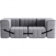 Ambivalenz - Curt Sofa Set 7 Grau (Jet 9803)