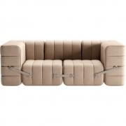 Ambivalenz - Curt Sofa Set 7 Beige / Grau (Dama 0029)