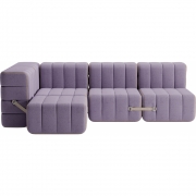 Ambivalenz - Curt Sofa Set 9 Flieder (Dama 0039)